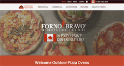 Desktop Screenshot of outdoorpizzaovens.ca
